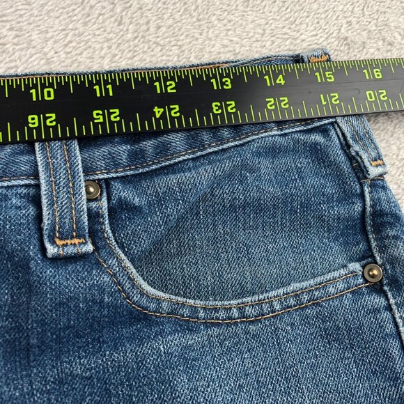 Carhartt Mens Work Jeans Size 30x32 Blue Denim Straight Leg Traditional Fit - Picture 4 of 13